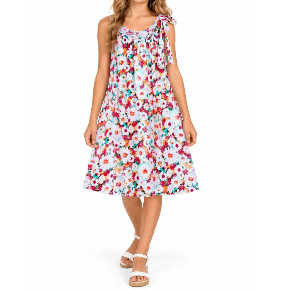 🔥 5 for $30 🔥 Holiday Editions Girls Floral Sleeveless Dress | Size 14